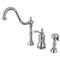 Kingston Brass KS7801TPLBS Widespread Kitchen Faucet, Polished Chrome KS7801TPLBS - alternate 1